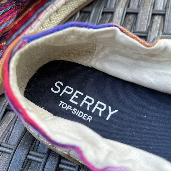 Nwot SPERRY TOP-SIDER Women's Laurel Reef Espadrille - Oatmeal/Caribbean Stripe - Picture 11 of 16